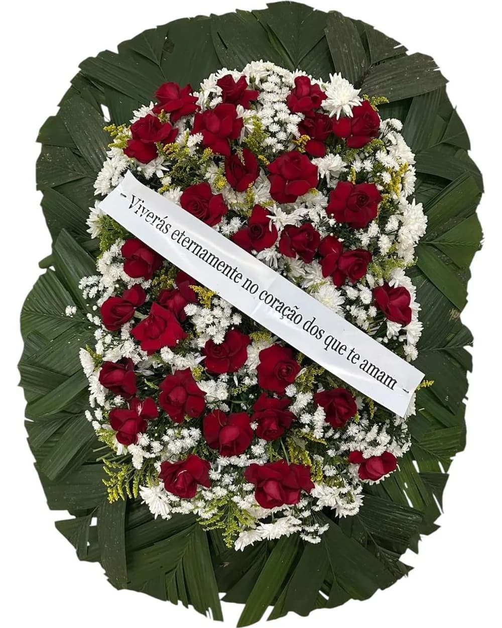 Coroa de Flores Grande Vermelha